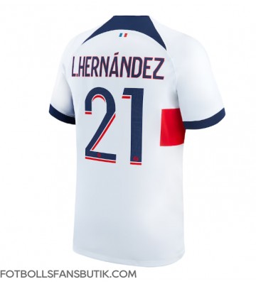 Paris Saint-Germain Lucas Hernandez #21 Replika Bortatröja 2023-24 Kortärmad